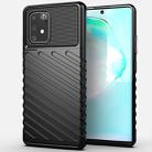For Galaxy A91 Thunderbolt Shockproof TPU Soft Case(Black) - 1