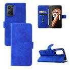 For OPPO Realme 9i / A36 Skin Feel Magnetic Buckle Leather Phone Case(Blue) - 1