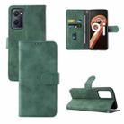 For OPPO Realme 9i / A36 Skin Feel Magnetic Buckle Leather Phone Case(Green) - 1