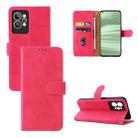 For OPPO Realme GT2 Pro 5G Skin Feel Magnetic Buckle Leather Phone Case(Rose Red) - 1