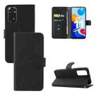 For Xiaomi Redmi Note 11 / Note 11S Global Skin Feel Magnetic Buckle Leather Phone Case(Black) - 1