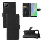 For Blackview A55 Skin Feel Magnetic Buckle Leather Phone Case(Black) - 1