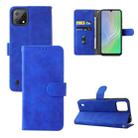 For Blackview A55 Skin Feel Magnetic Buckle Leather Phone Case(Blue) - 1