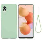 For Xiaomi Civi Pure Color Liquid Silicone Phone Case(Green) - 1