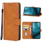 Leather Phone Case For OPPO A7n(Brown) - 1