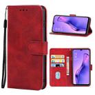 Leather Phone Case For OPPO A8(Red) - 1