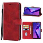 Leather Phone Case For OPPO A12(Red) - 1