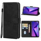 Leather Phone Case For OPPO A12(Black) - 1