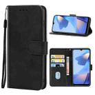 Leather Phone Case For OPPO A16(Black) - 1