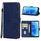 Leather Phone Case For OPPO A53s 5G(Blue) - 1