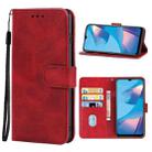 Leather Phone Case For OPPO A54s(Red) - 1