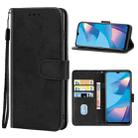 Leather Phone Case For OPPO A54s(Black) - 1