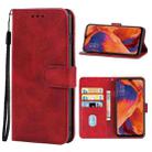 Leather Phone Case For OPPO A73(Red) - 1