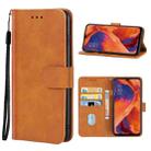 Leather Phone Case For OPPO A73(Brown) - 1