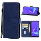 Leather Phone Case For OPPO A92(Blue) - 1