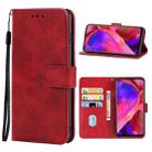 Leather Phone Case For OPPO A93 5G(Red) - 1