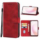 Leather Phone Case For OPPO A93s 5G(Red) - 1