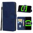 Leather Phone Case For OPPO Ace2(Blue) - 1
