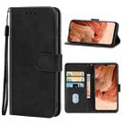 Leather Phone Case For OPPO F17(Black) - 1