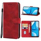 Leather Phone Case For OPPO F17 Pro(Red) - 1