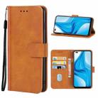 Leather Phone Case For OPPO F17 Pro(Brown) - 1