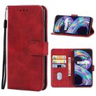 Leather Phone Case For OPPO Realme 8(Red) - 1