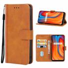 Leather Phone Case For OPPO Realme C3(Brown) - 1