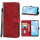 Leather Phone Case For Xiaomi Redmi Note 9 4G CN Version / 9 Power India / 9T(Red) - 1