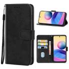 Leather Phone Case For Xiaomi Redmi Note 10 JE Japanese Version(Black) - 1