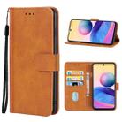 Leather Phone Case For Xiaomi Redmi Note 10 JE Japanese Version(Brown) - 1