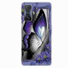 For Xiaomi Redmi K50 Gaming Painted Transparent Shockproof TPU Phone Case(Great Purple Butterfly) - 1