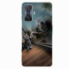 For Xiaomi Redmi K50 Gaming Painted Transparent Shockproof TPU Phone Case(Glass Tiger) - 1