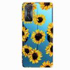 For Xiaomi Redmi K50 Gaming Painted Transparent Shockproof TPU Phone Case(Yellow Chrysanthemum) - 1