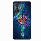 For Xiaomi Redmi K50 Gaming Tempered Glass + TPU Border Phone Case(Compass) - 1