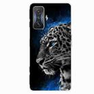 For Xiaomi Redmi K50 Gaming Tempered Glass + TPU Border Phone Case(Leopard) - 1