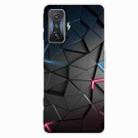 For Xiaomi Redmi K50 Gaming Shockproof Painted Transparent TPU Phone Case(Building Blocks Starry Sky) - 1