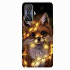 For Xiaomi Redmi K50 Gaming Shockproof Painted Transparent TPU Phone Case(Bulb Fox) - 1