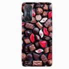 For Xiaomi Redmi K50 Gaming Shockproof Painted Transparent TPU Phone Case(Love Chocolate) - 1