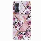 For Xiaomi Redmi K50 Gaming Abstract Marble Pattern TPU Phone Case(Rhombus Rose) - 1