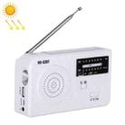 RD-638T Two-band Solar Powered AM / FM Radio Player Flashlight with Dynamo Function(White) - 1