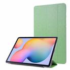 For Samsung Galaxy Tab S8 / Tab S7 Silk Texture Flip Leather Tablet Case(Green) - 1