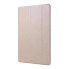 For Samsung Galaxy Tab S8+ / Tab S7+ Silk Texture Flip Leather Tablet Case(Gold) - 2