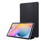 For Samsung Galaxy Tab S8+ / Tab S7+ Silk Texture Flip Leather Tablet Case(Black) - 1