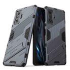 For Xiaomi Redmi K50 Gaming Punk Armor 2 in 1 PC + TPU Shockproof Phone Case with Holder(Grey) - 1