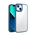 3 in 1 Electroplated Acrylic Phone Case For iPhone 13 Pro(Royal Blue) - 1