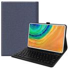 For Huawei Matepad Pro 10.8 Cloth Texture TPU Protective Case with Holder(Navy Blue) - 1