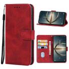 For TCL 30 V 5G T781S Leather Phone Case(Red) - 1