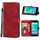 For Unimax UMX U696CL Leather Phone Case(Red) - 1