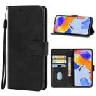 For Xiaomi Redmi Note 11 Pro 5G / Redmi Note 11 Pro+ 5G Leather Phone Case(Black) - 1