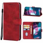 For Motorola Edge+ 2022 / Edge 30 Pro Leather Phone Case(Red) - 1